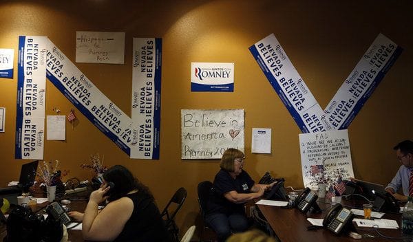 Nevada Election Early Democrat Obama
