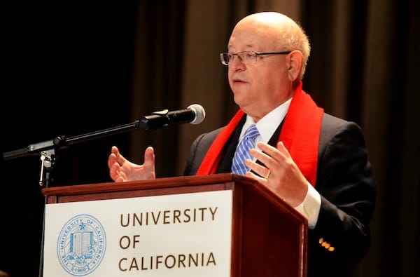 Mark Yudof UC President speaking
