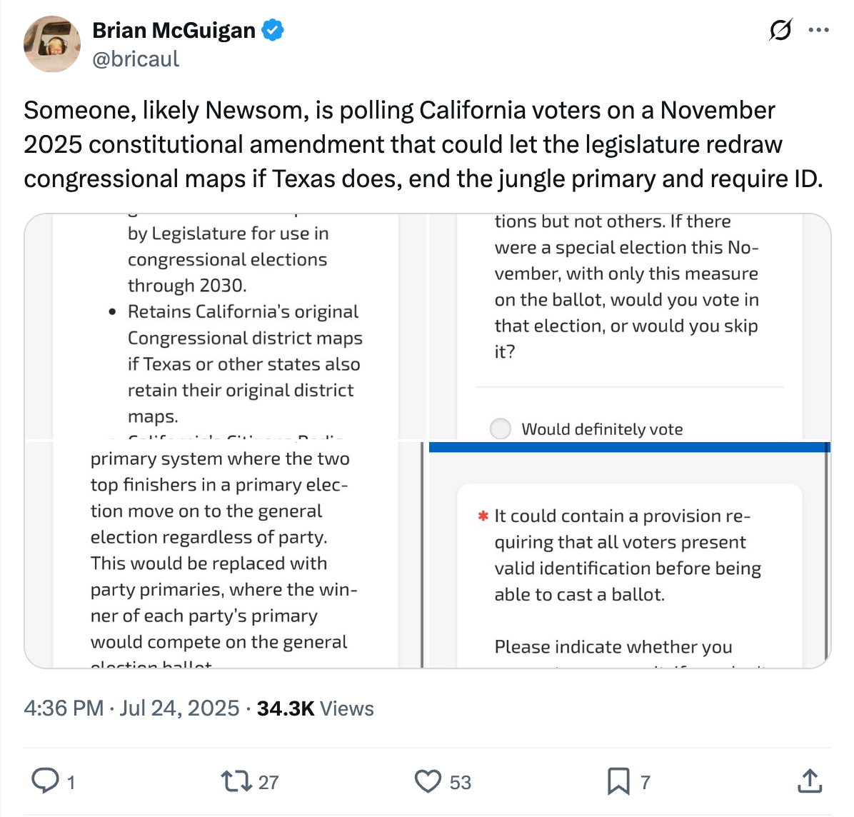 Brian McGuigan's Tweet