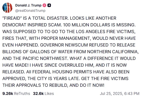 Trump truth social.