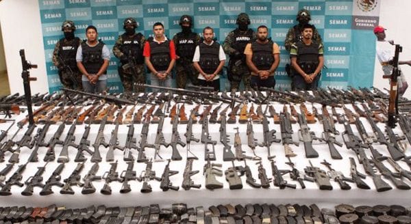 Mexico's Drug War Fast and Furious weapons captured in Mexico's drug war
