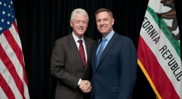 Bill Clinton Scott Peters President Clinton and Scott Peters