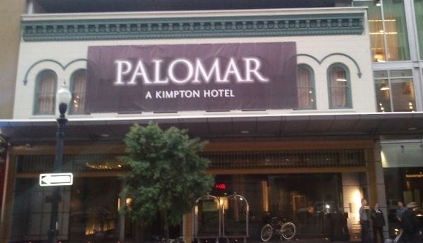 Don't be surprised by the unisex potty at Hotel Palomar.
