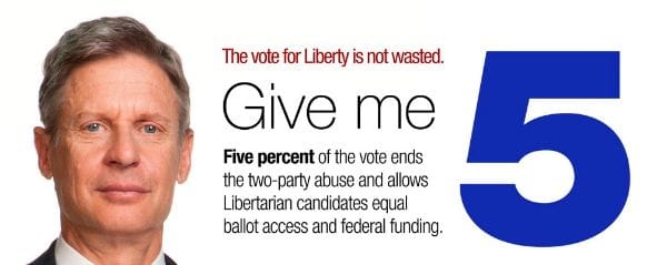 Why 5% matters to Gary Johnson