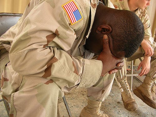 After nearly a decade of war, PTSD is afflicting the U.S. military