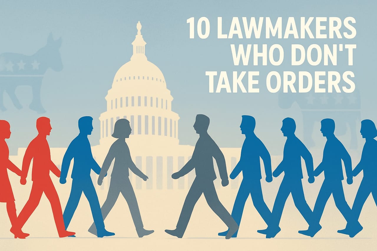 10 Members of US Congress and Senate Who Don’t Follow Party Marching Orders