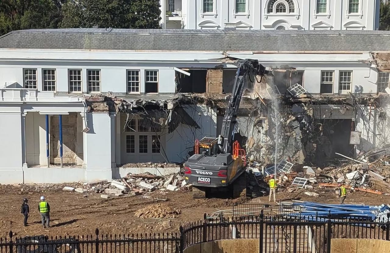 RIP East Wing of White House