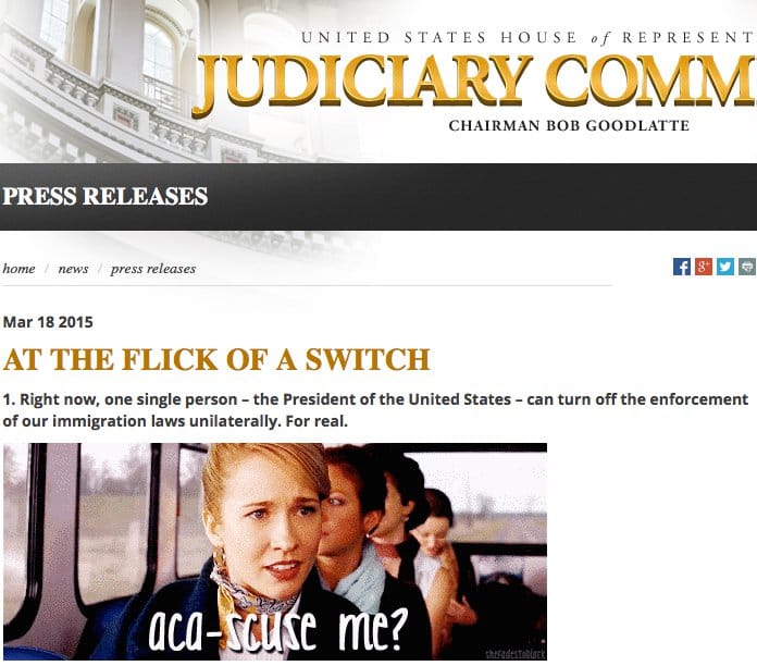 House Judiciary Committee Turns Press Release Into BuzzFeed Article