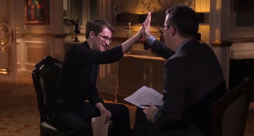 Oliver, Snowden Put Government Spying in Terms Americans Can Understand