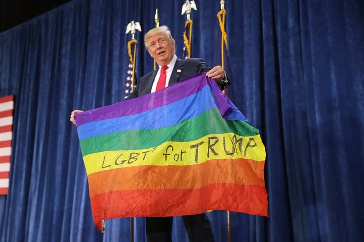 Back in the Closet! Pride Parade Rejects Gays for Trump